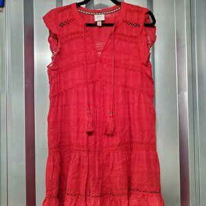 Knox Rose Women's Flutter Short Sleeve Shift Dress